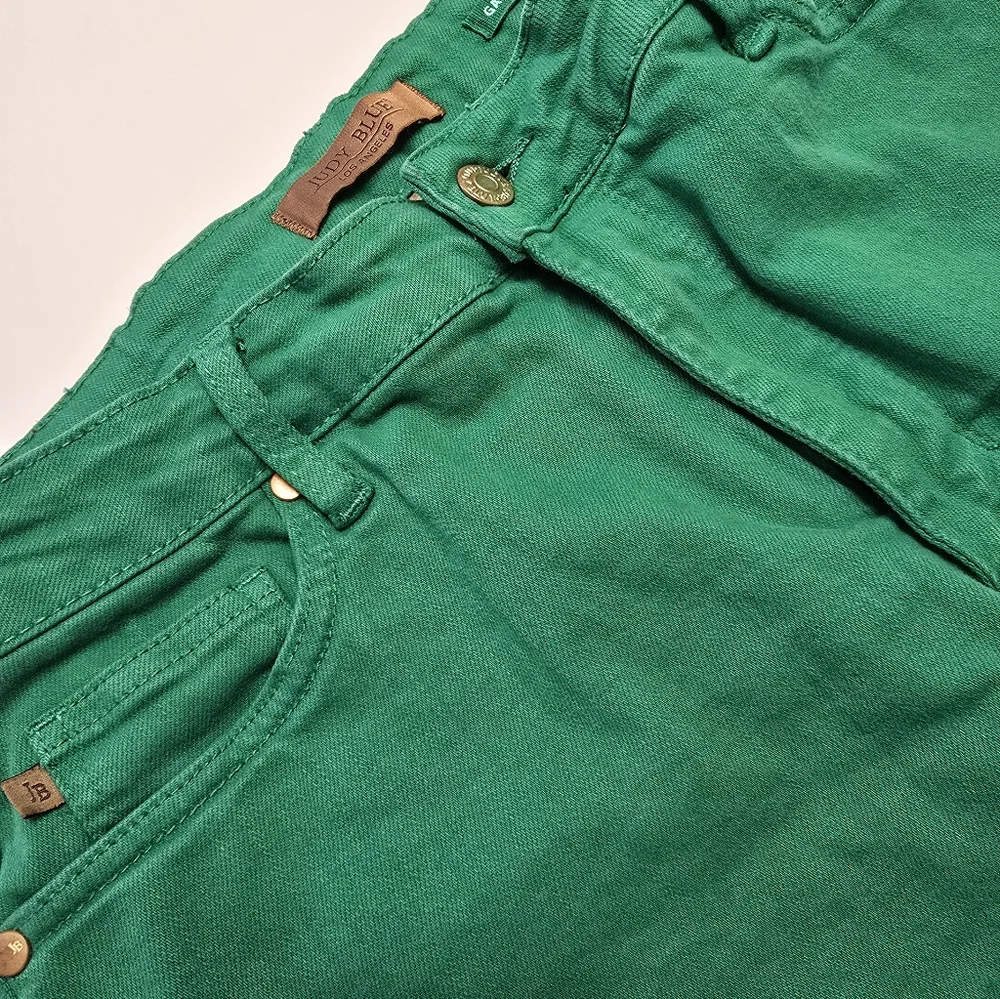 Judy Blue Women's Green Flare Jeans 14w - Picture 5 of 8
